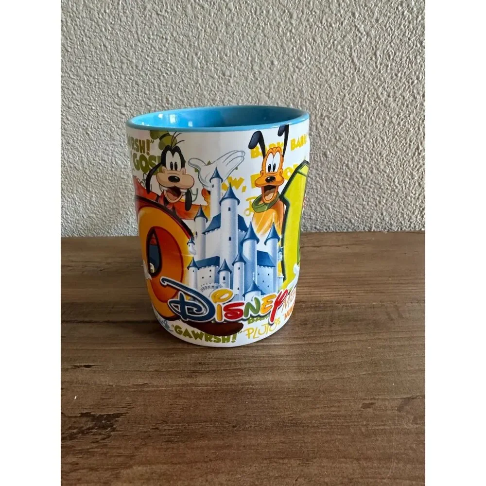 Disney 2014 Mickey Mouse Donald Duck Pluto Goofy Jerry Leigh Coffee Mug 2014